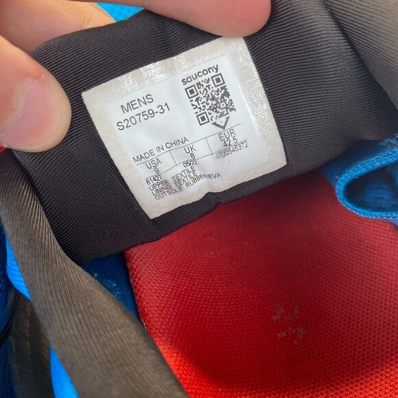 Saucony Triumph 20 Blue ‎ PWRRUN+ Women's Running shoes,Size 9,Athletic Shoes - Picture 7 of 15